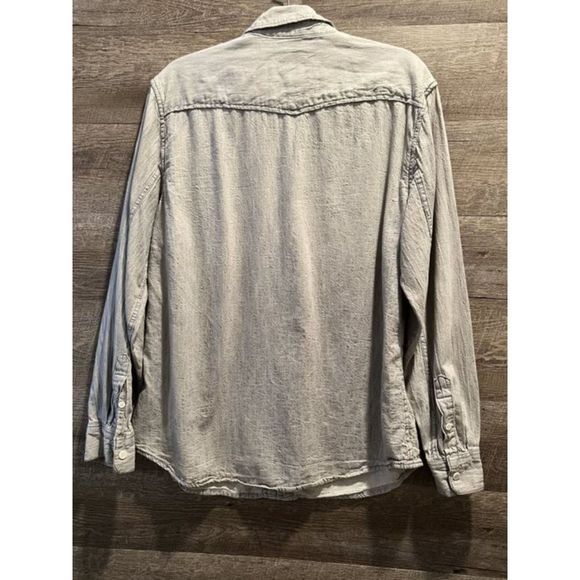 Mossimo Supple Co. Mens Long Sleeve Button Up Cotton Shirt Size Large - Picture 4 of 7